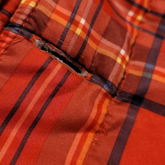 Wag-A-Tude Red Plaid Lined Dog Jacket- Size M - Picture 4 of 7